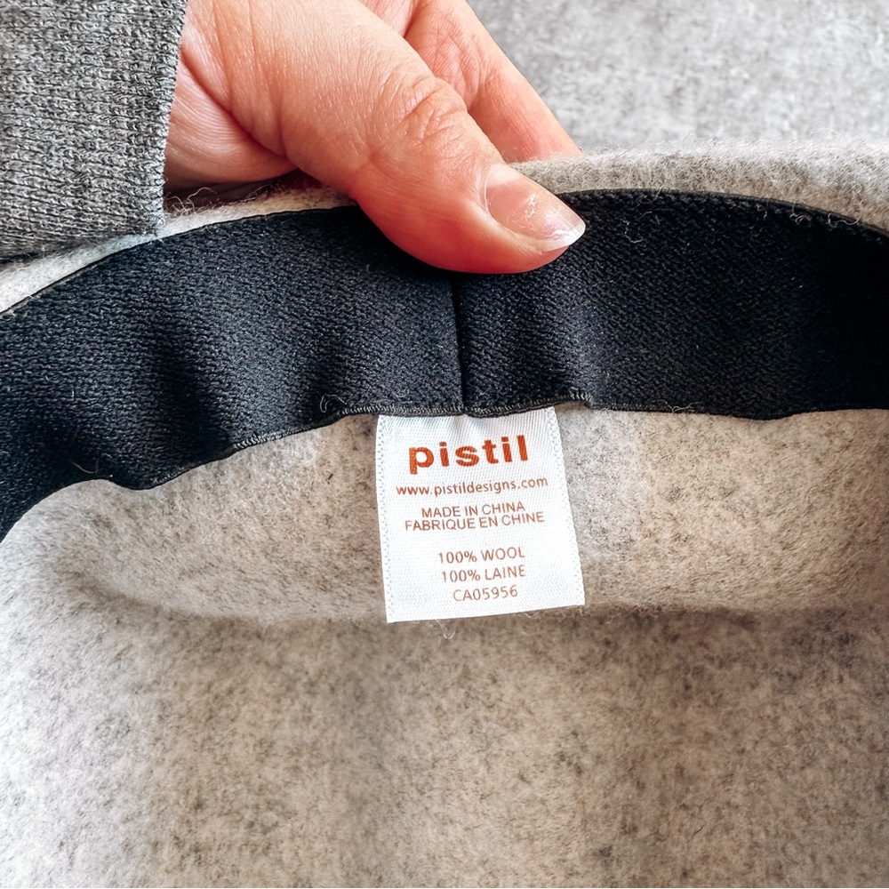 Pistil Wool Grey Wide Brim Fedora Hat - Picture 4 of 5